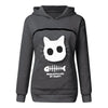 SWEATSHIRT CAT POUCH HOODIE